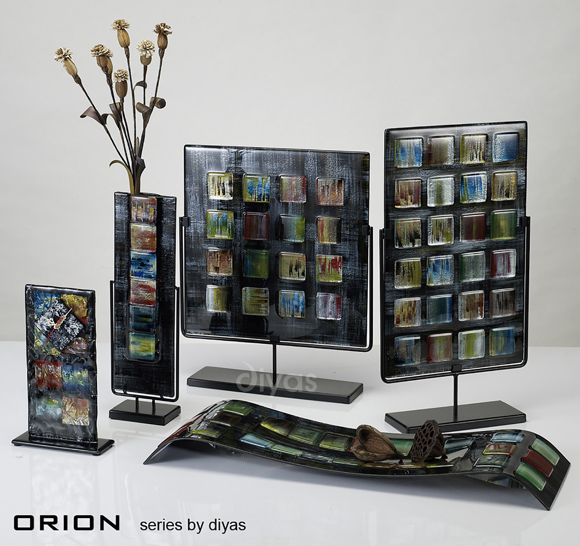 Orion Art Glassware Diyas Home Vases